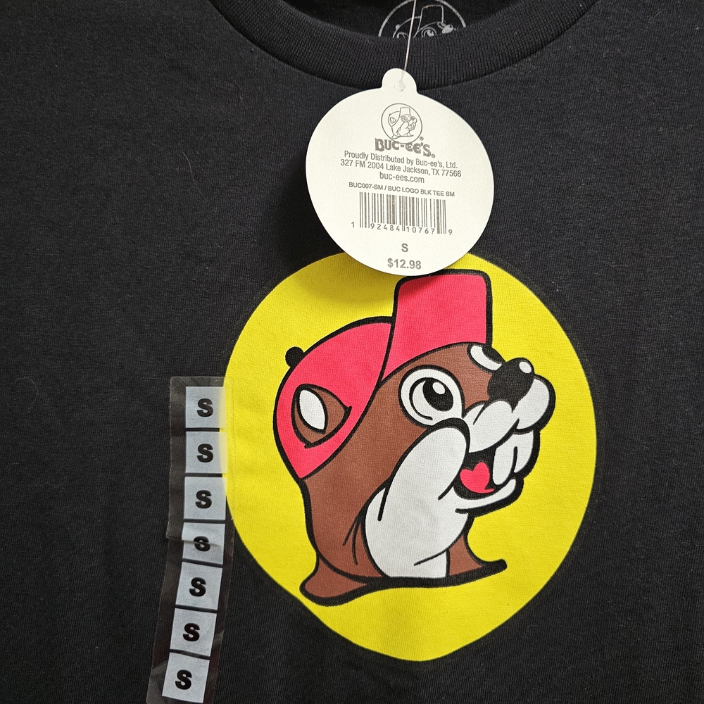 Buc-ee's Iconic Logo Graphic T-Shirt - Black - Size Small - NWT - Picture 2 of 3